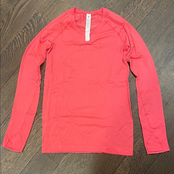 Lululemon Athletica Glaze Pink Swiftly Tech Long Sleeve Shirt 2.0 Hip Length - Picture 5 of 5